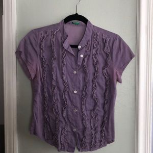 Benetton lilac blouse size S
